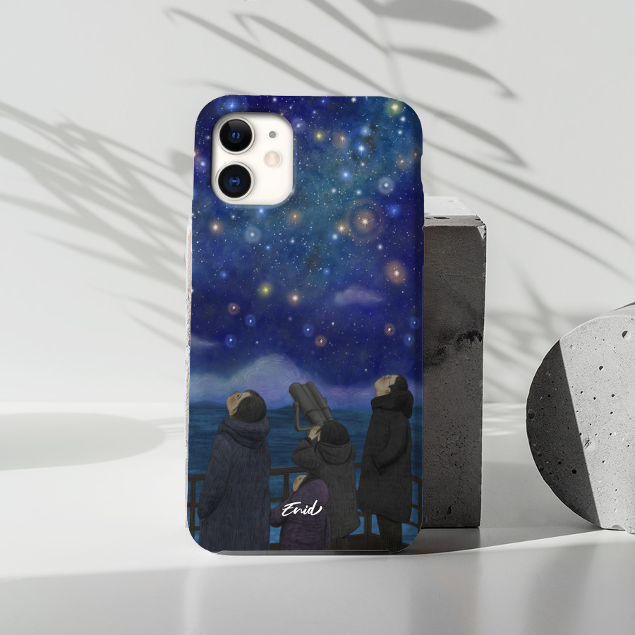 별 헤는 밤, 이니드 폰케이스 디자인 슬림 젤리 범퍼 카드 아이폰 15 갤럭시 S23