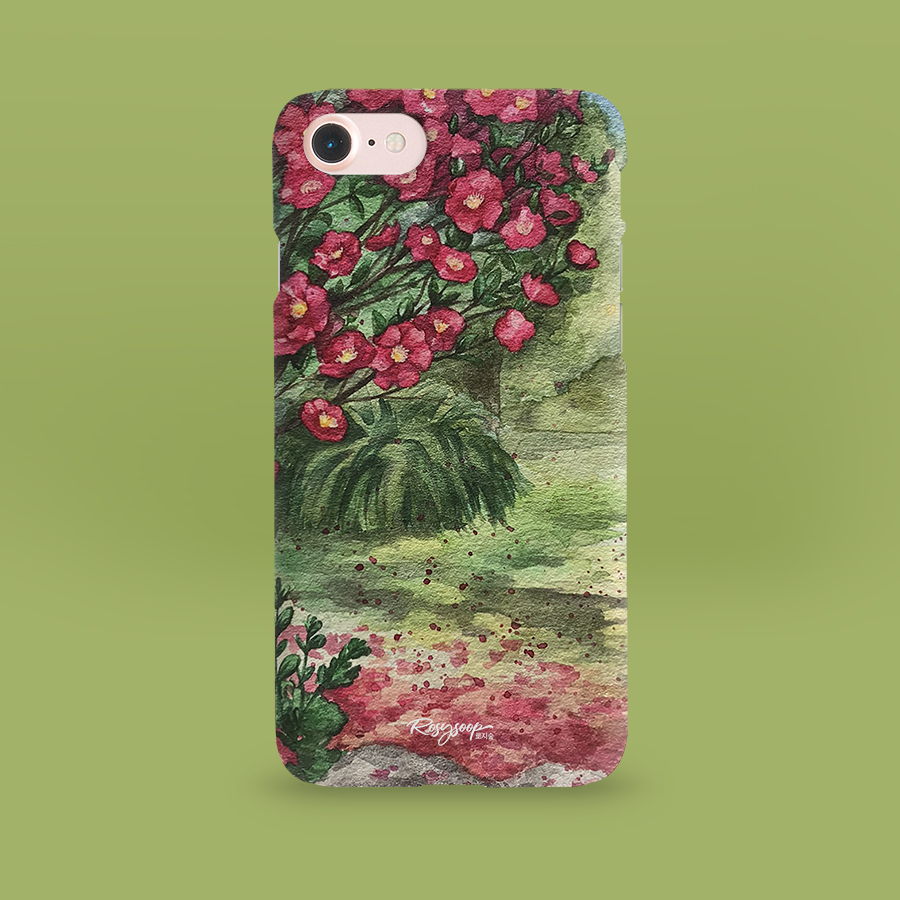 동백꽃잎 쏟아지는 오후, 로지숲 작가 폰케이스 아이폰 15 갤럭시 S24 플립 폴드